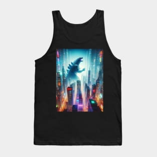 onstrous Elegance: Unleash Godzilla vs. Kong Vibes in Epic Creature Couture! Tank Top